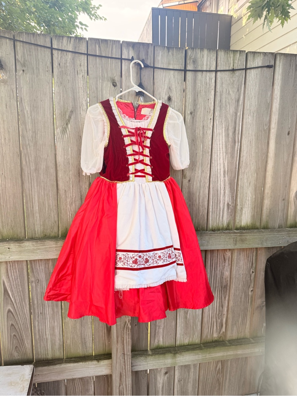 ❤️ Vintage Little Red Riding Hood Costume – Women’s XS – 3 Piece Set